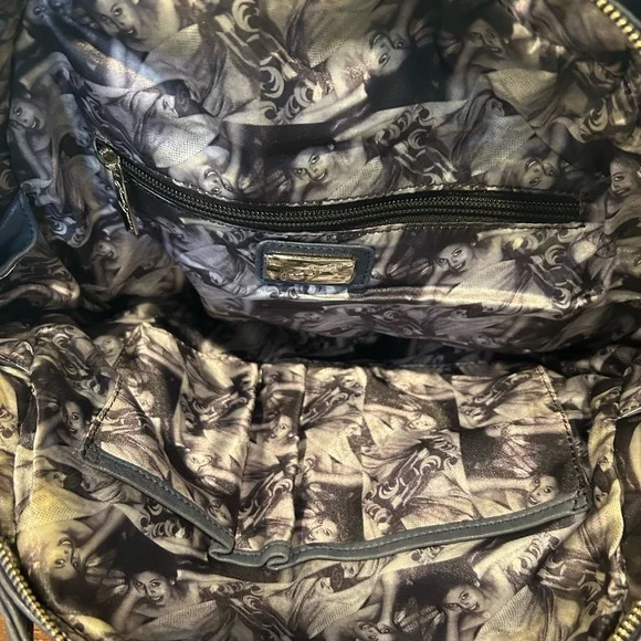 ๐ฅ๐๐ฅJason Wu Distressed Blue Leather Studded Hobo Satchel Bag - Picture 6 of 9